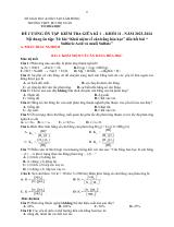 Đề cương ôn tập Giữa kì 1 Hóa học 11 năm 2023–2024 trường THPT Bùi Thị Xuân (Lâm Đồng)